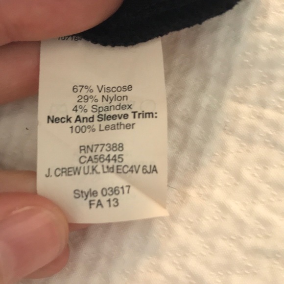 ✨ Last Chance Madewell Black Peplum Top with Leather Trim - Picture 5 of 5